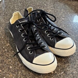Converse duck cloth black Low Top Sneakers Mens 9 Womens 11 euro 42.5 New!